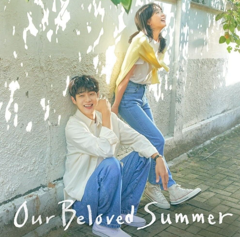 Banner of the Korean drama Our Beloved Summer featuring Choi Woo-sik and Kim Da-mi