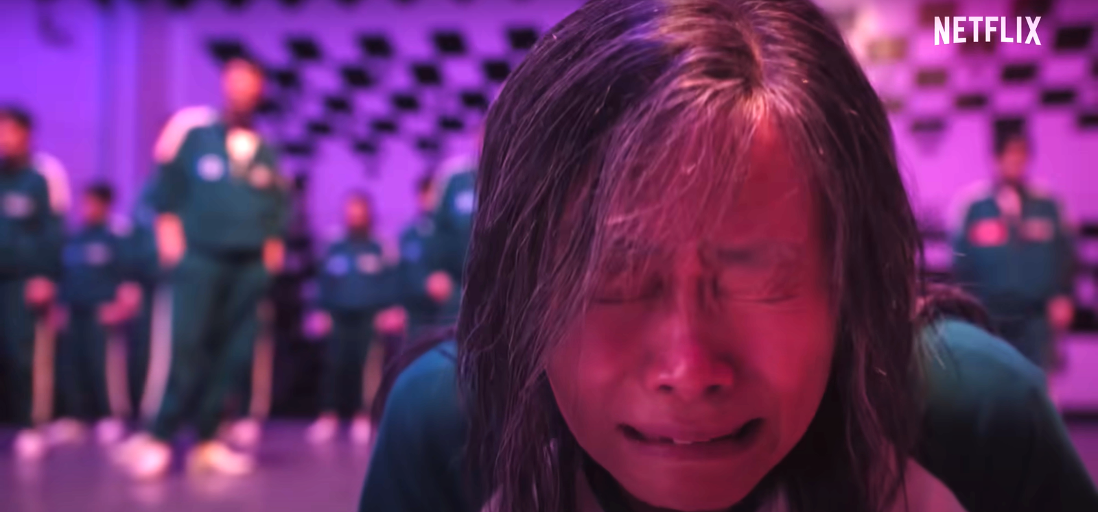 The old lady crying so badly in squid game season 3