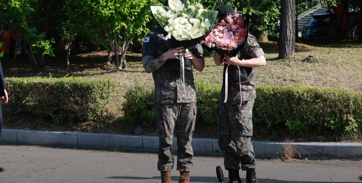 Jimin and Jungkook at Yeoncheon Stadium after discharge in 11 June 2025