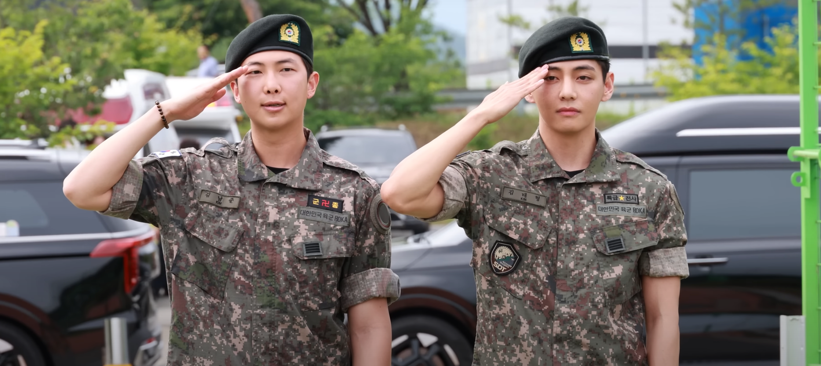 RM and V showing salut and loyalty after their military discharge in 10 June 2025