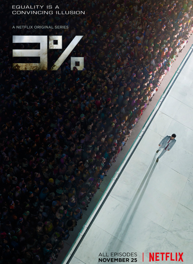 Contestants in 3%, a Brazilian dystopian series competing in The Process to escape poverty