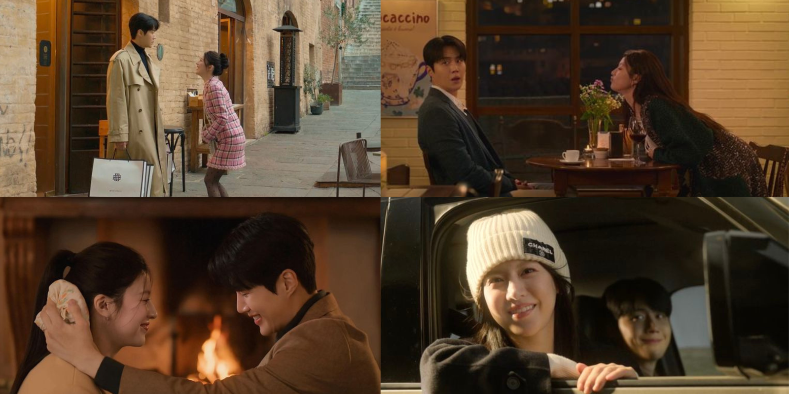 A breathtaking romantic scene filmed on location in Italy featuring the leads of Can This Love Be Translated.